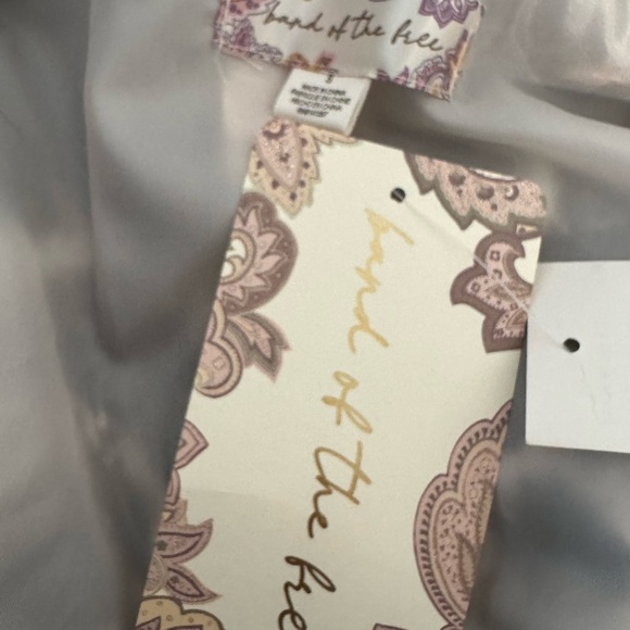 NWT Band of the Free Ivory & Black Faux Fur Jacket Sz Small - Picture 6 of 10